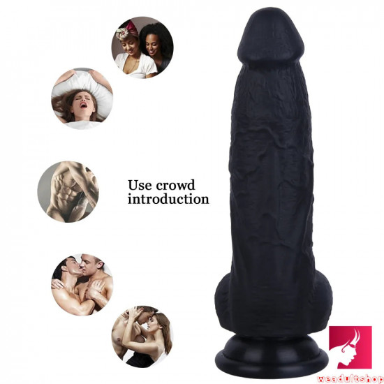 8.26in soft realistic dildo with suction cup female masturbator