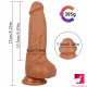 8.26in soft realistic dildo with suction cup female masturbator