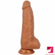 8.26in soft realistic dildo with suction cup female masturbator