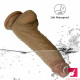 8.26in soft realistic dildo with suction cup female masturbator