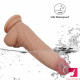 8.26in soft realistic dildo with suction cup female masturbator