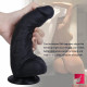 8.26in soft realistic dildo with suction cup female masturbator