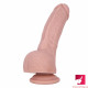 8.26in soft single layer silicone big dildo for vagina anal massage