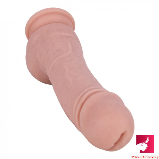 8.26in soft single layer silicone big dildo for vagina anal massage