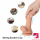 8.26in tpe 20 frequencies vibrating dildo usb charging toy