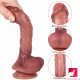 8.27in asian yong men penis lifelike dildo with blue veins toy