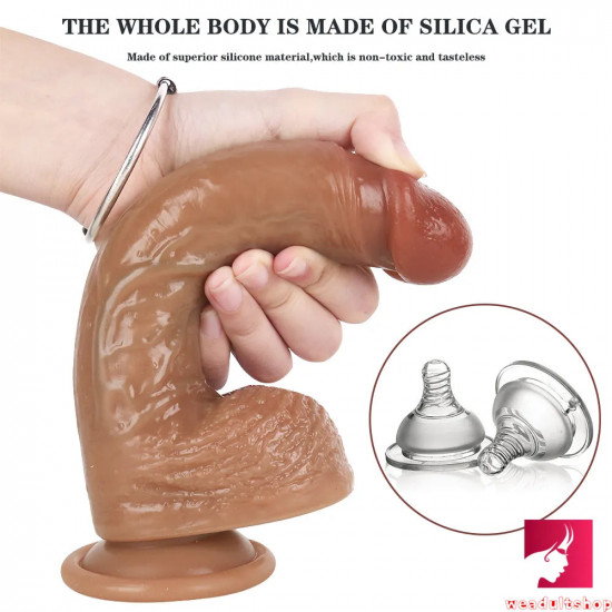 8.27in good quality soft artificial sucker cup penis vagina dildo