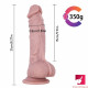8.27in lifelike real penis sex toy with suction cup for vagina sex
