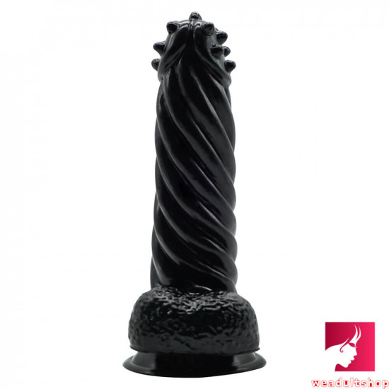 8.27in mature anal dildo spiked sex toy with thorn