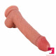 8.27in real feeling lifelike uncut dildo with moving foreskin