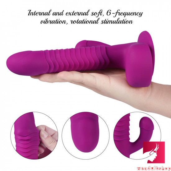 8.27in wireless remote 360° rotation thrusting vibrating dildo