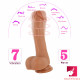 8.3in heating 7 vibrating worming 5 revolving dildo soft toy