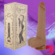 8.3in wireless silicone heating thrusting vibrating dildo adult toy