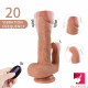 8.46in external soft internal hard waterproof dildo with blue veins