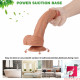 8.46in medical grade silicone waterproof flexible dildo toy