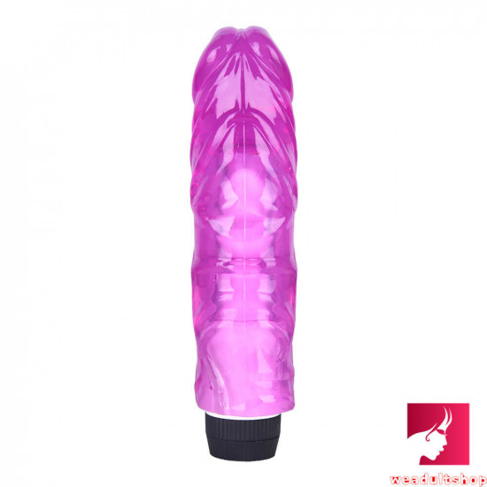 8.46in realistic thick wireless vibrating dildo tpe sex toy