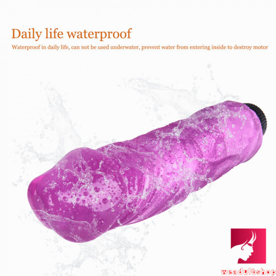 8.46in realistic thick wireless vibrating dildo tpe sex toy