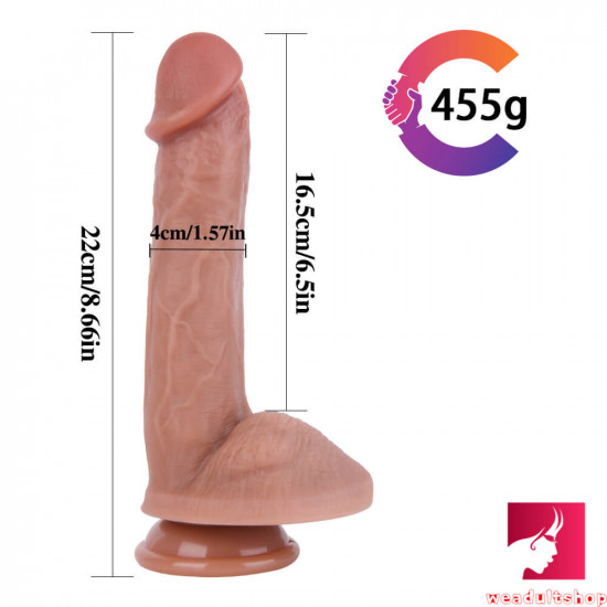 8.66in bending angle dildo sex toy for orgasm pleasure