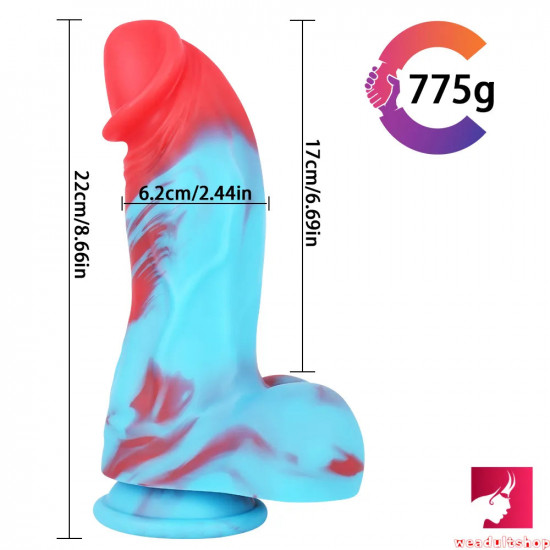 8.66in europe america thick big dildo for bdsm game bondage