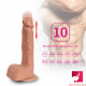 8.66in thrusting 10 modes vibrating dildo sex toy for adults