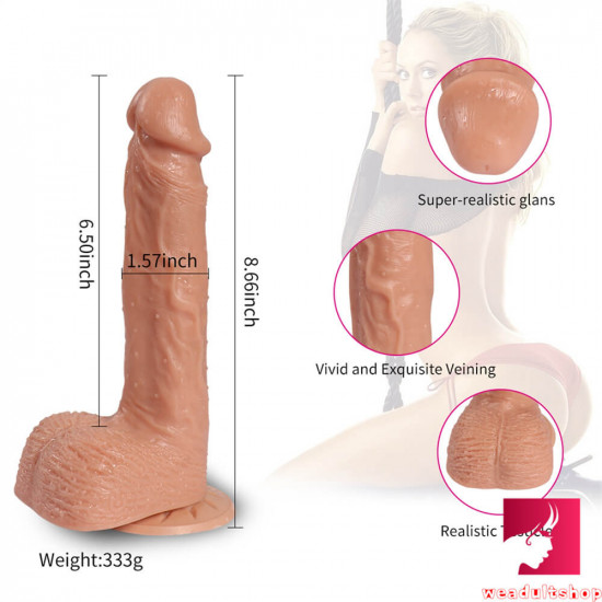 8.66in thrusting 10 modes vibrating dildo sex toy for adults