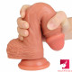 8.7in big anal dildo dual layer silicone masturbation sex toy