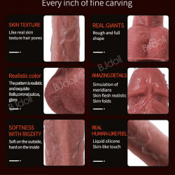 9 inch realistic vibrating thrusting dildo with balls