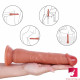 9.06in teen anal long dildo without eggs anal g-spot masturbator