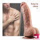 9.25in realistic men penis dildo soft suction cup sex toy