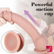 9.45in liquid silicone dildo with powerful suction cup for adult