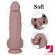 9.45in silicone single hard dildo with small glans