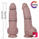 9.45in silicone single hard dildo with small glans
