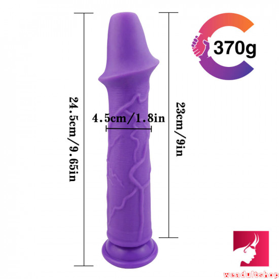 9.65in top quality silicone weird real feeling dildo masturbation toy