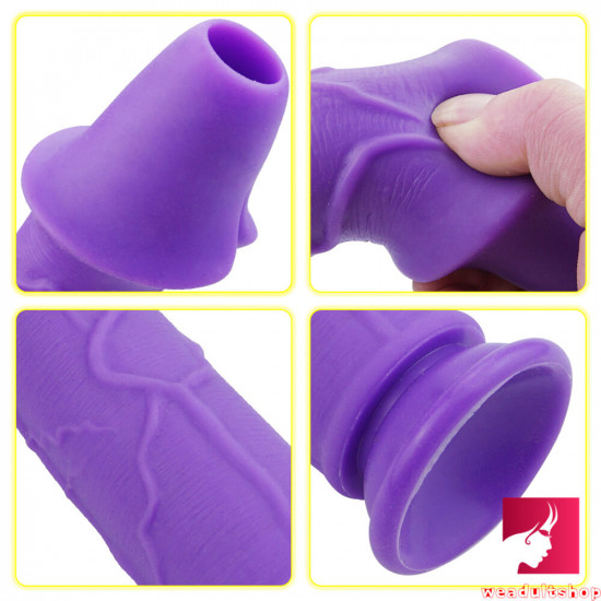9.65in top quality silicone weird real feeling dildo masturbation toy