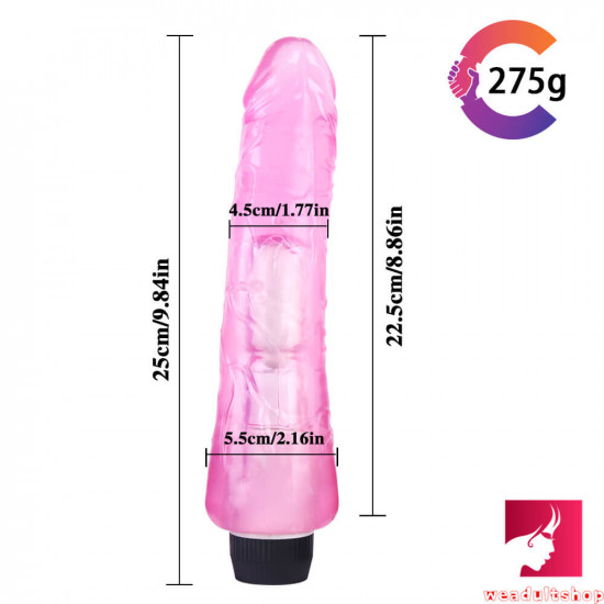 9.84in realistic 7 vibrating modes dildo sex toy for women