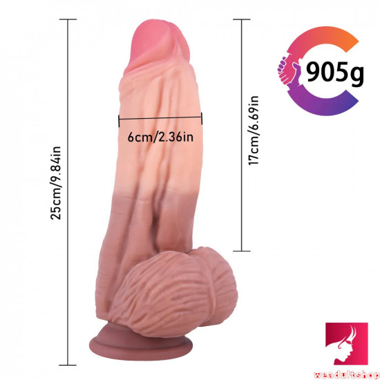 9.84in teens playing large thick dildo adult sex toy for woman