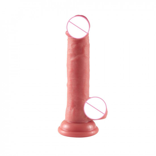 adisson - lifelike silicone dildo with suction cup 5 inch