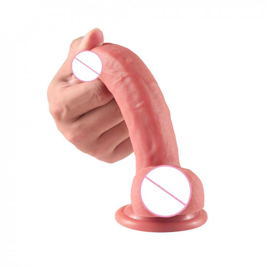 adisson - lifelike silicone dildo with suction cup 5 inch