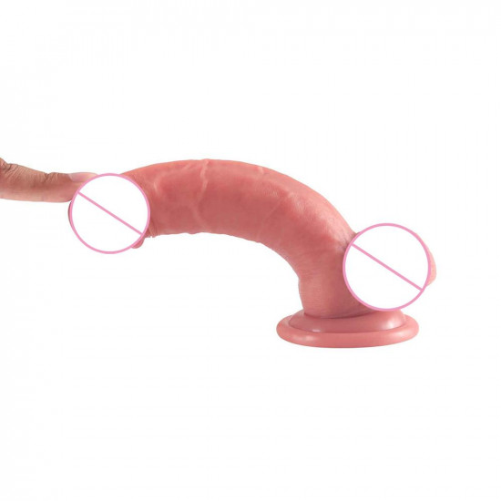 adisson - lifelike silicone dildo with suction cup 5 inch