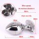 adjustable stainless steel locking anal anchor plug