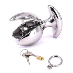 adjustable stainless steel locking anal anchor plug