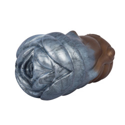 alien pussy pocket masturbation cup - metal-like monster vaginal oral sex toys for men
