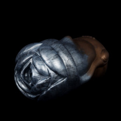 alien pussy pocket masturbation cup - metal-like monster vaginal oral sex toys for men