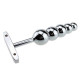 aluminium alloy butt beads for women men with 5 balls