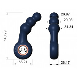 anal beads prostate massager - handheld vibrating dildo g spot anal vibrator