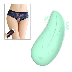 app invisible wearable wireless remote control leaf design vibrator