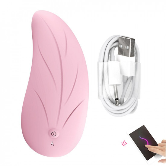 app invisible wearable wireless remote control leaf design vibrator