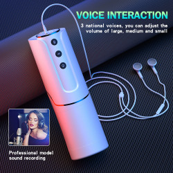 automatic pussy sleeve male masturbator - rotating penis massage sucking masturbation adult toys