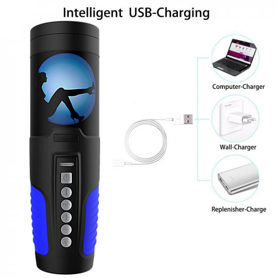 automatic rotation intelligent voice masturbator adult toy