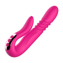 automatic telescopic rotation heating vaginal massage vibrator